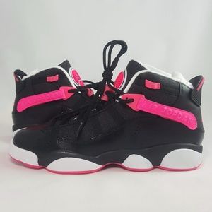 Jordan (GS) 6 RINGS BLACK/HYPER PINK WHITE youth